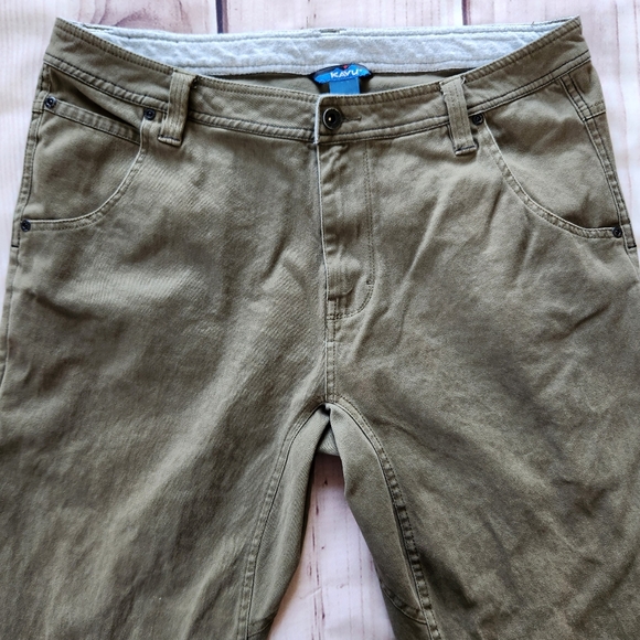 Kavu "Steens" Chino Hiking Pant Jean Khaki Brown Gorpcore | Men's Size 34x33 - Picture 3 of 15